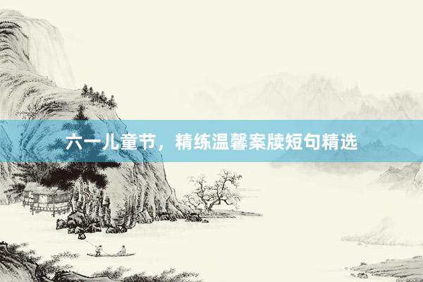 六一儿童节，精练温馨案牍短句精选